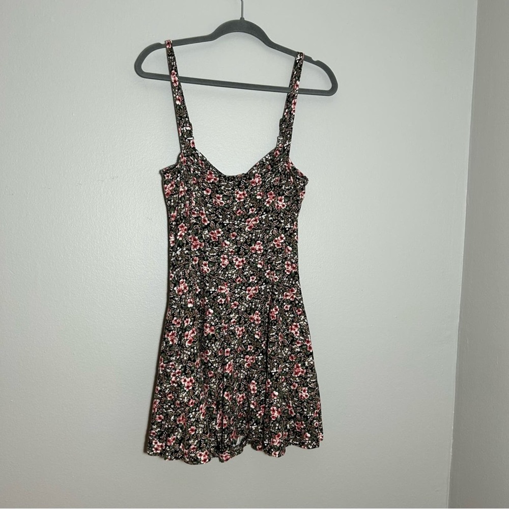 Energie Y2K 90s Style Ditsy Floral Shorts Romper Button Front 100% Cotton Medium - Picture 2 of 8